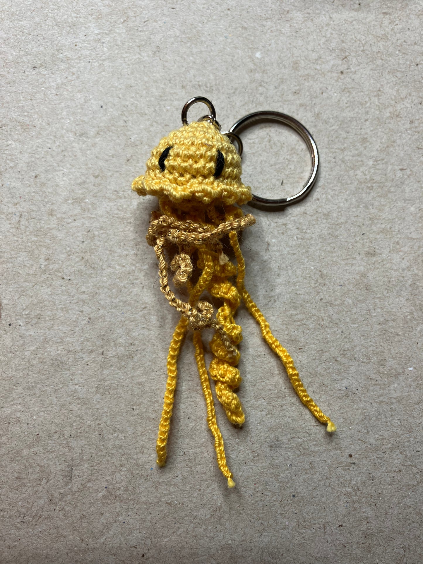 MicroCrochet Jellyfish Keychains