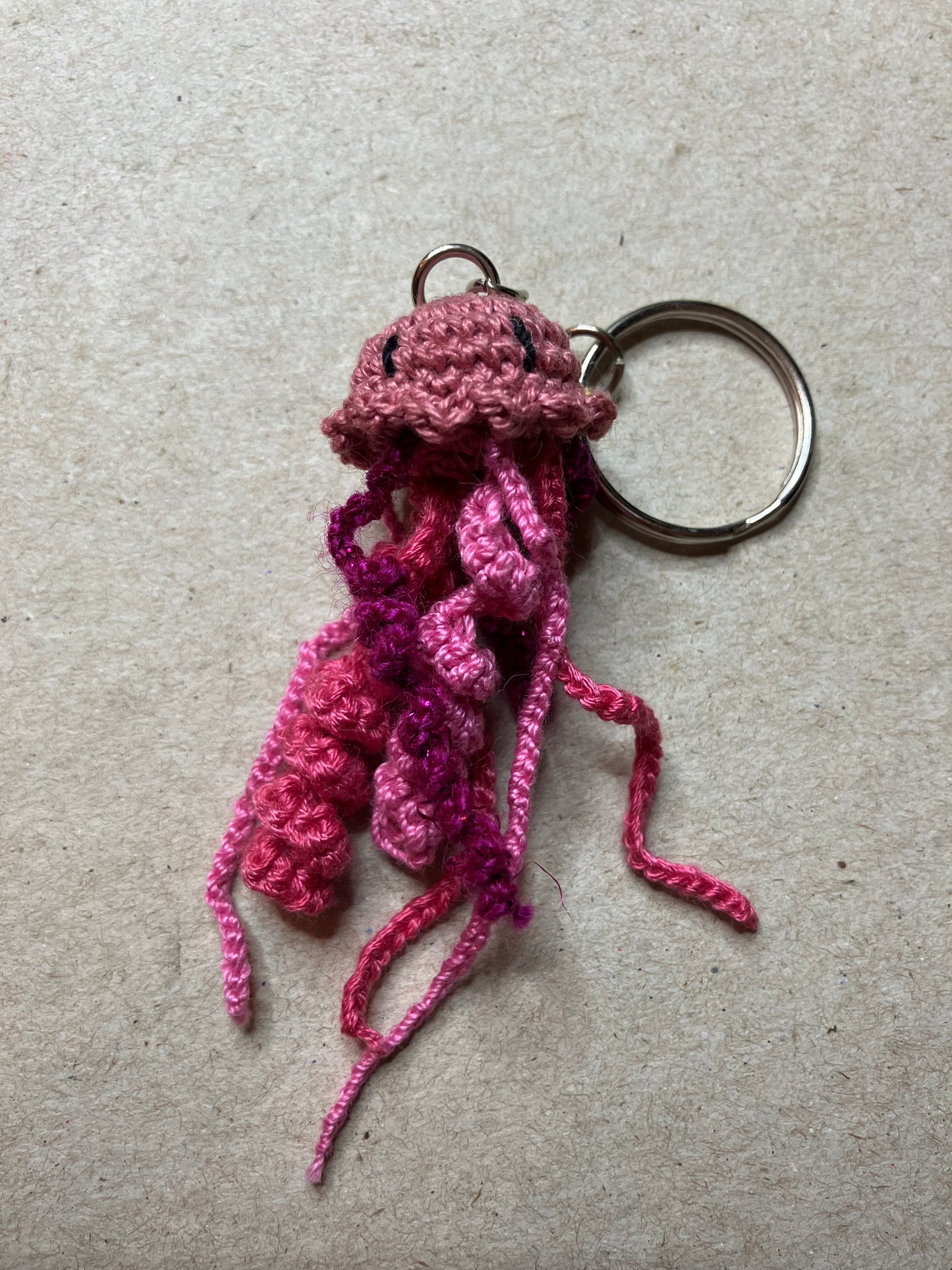 MicroCrochet Jellyfish Keychains