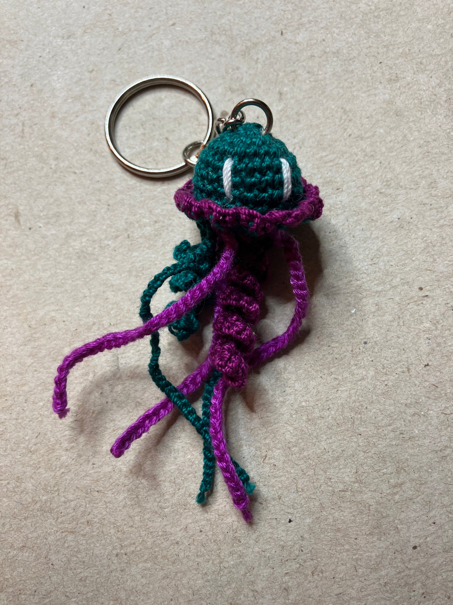 MicroCrochet Jellyfish Keychains