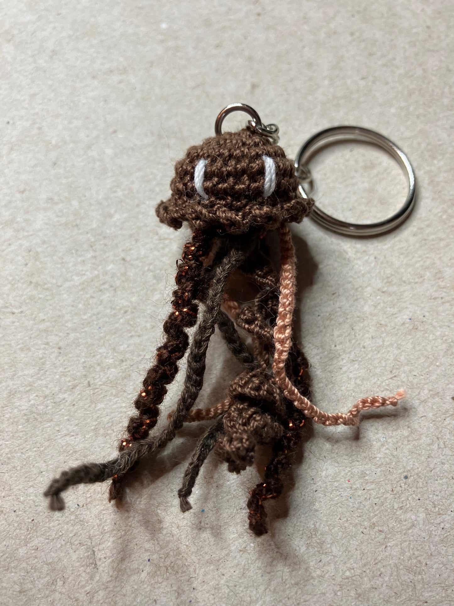 MicroCrochet Jellyfish Keychains