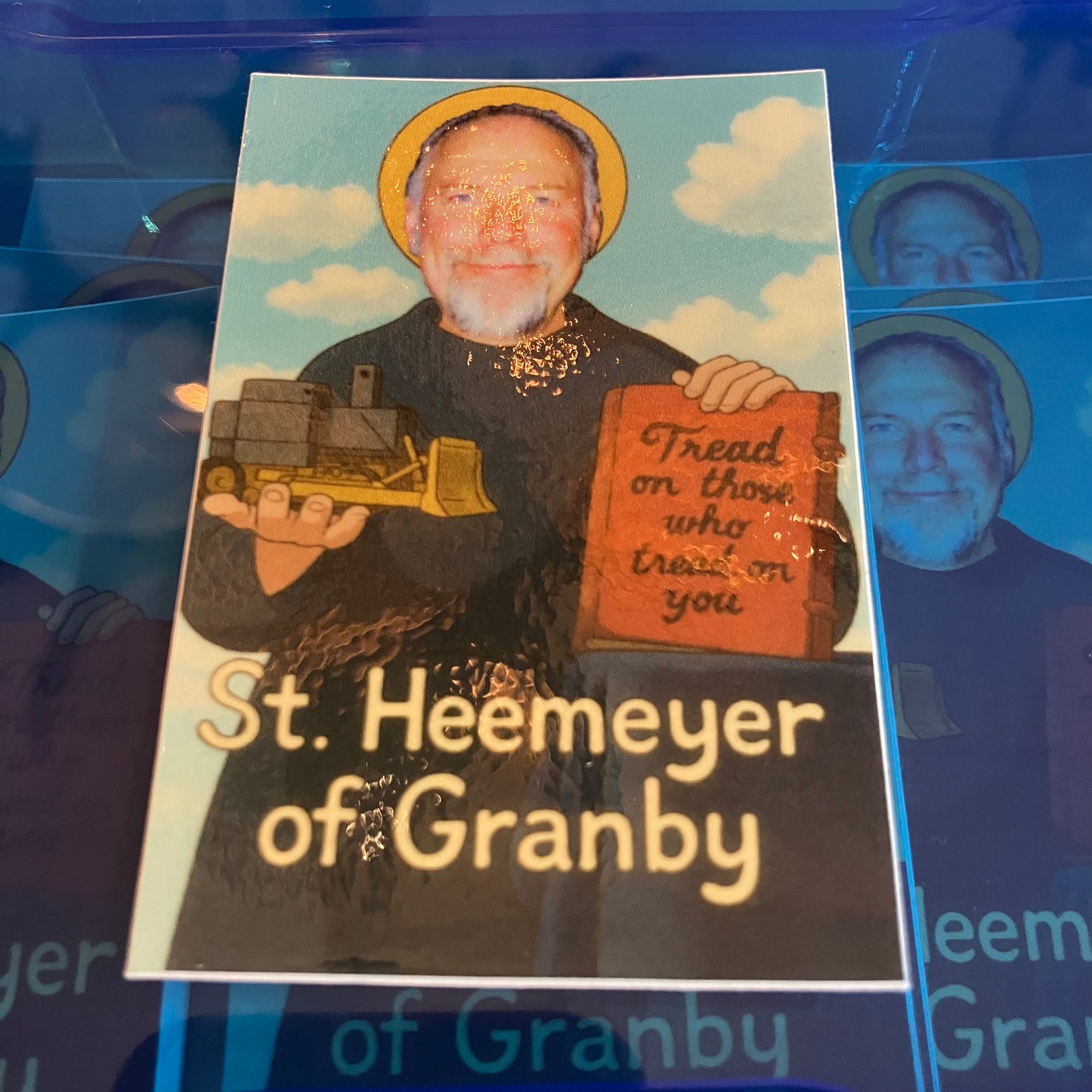 Waterproof St. Marvin John Heemeyer Stickers