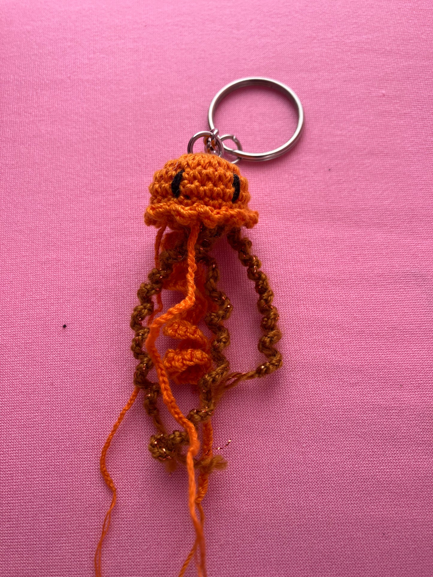 MicroCrochet Jellyfish Keychains