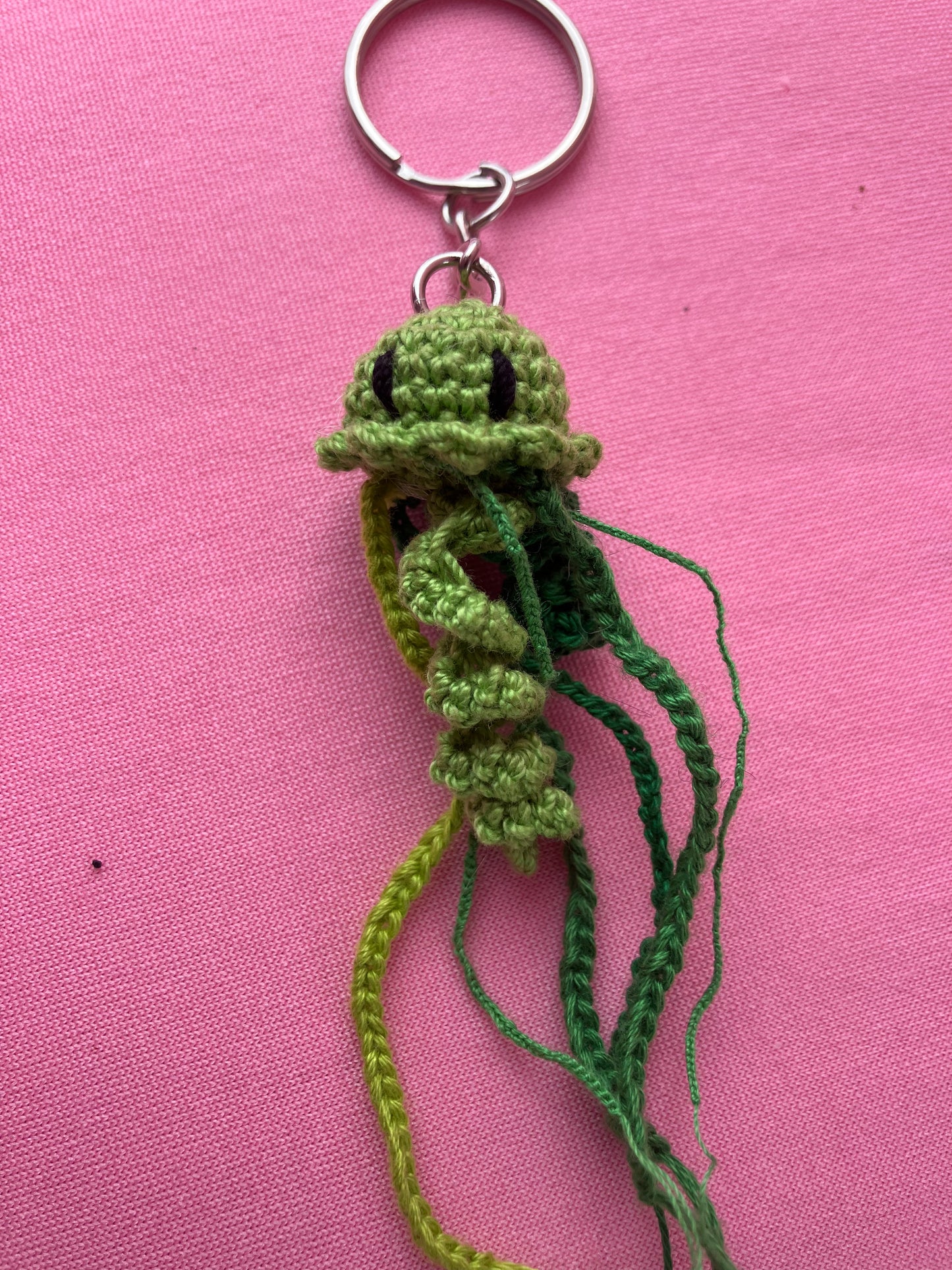 MicroCrochet Jellyfish Keychains