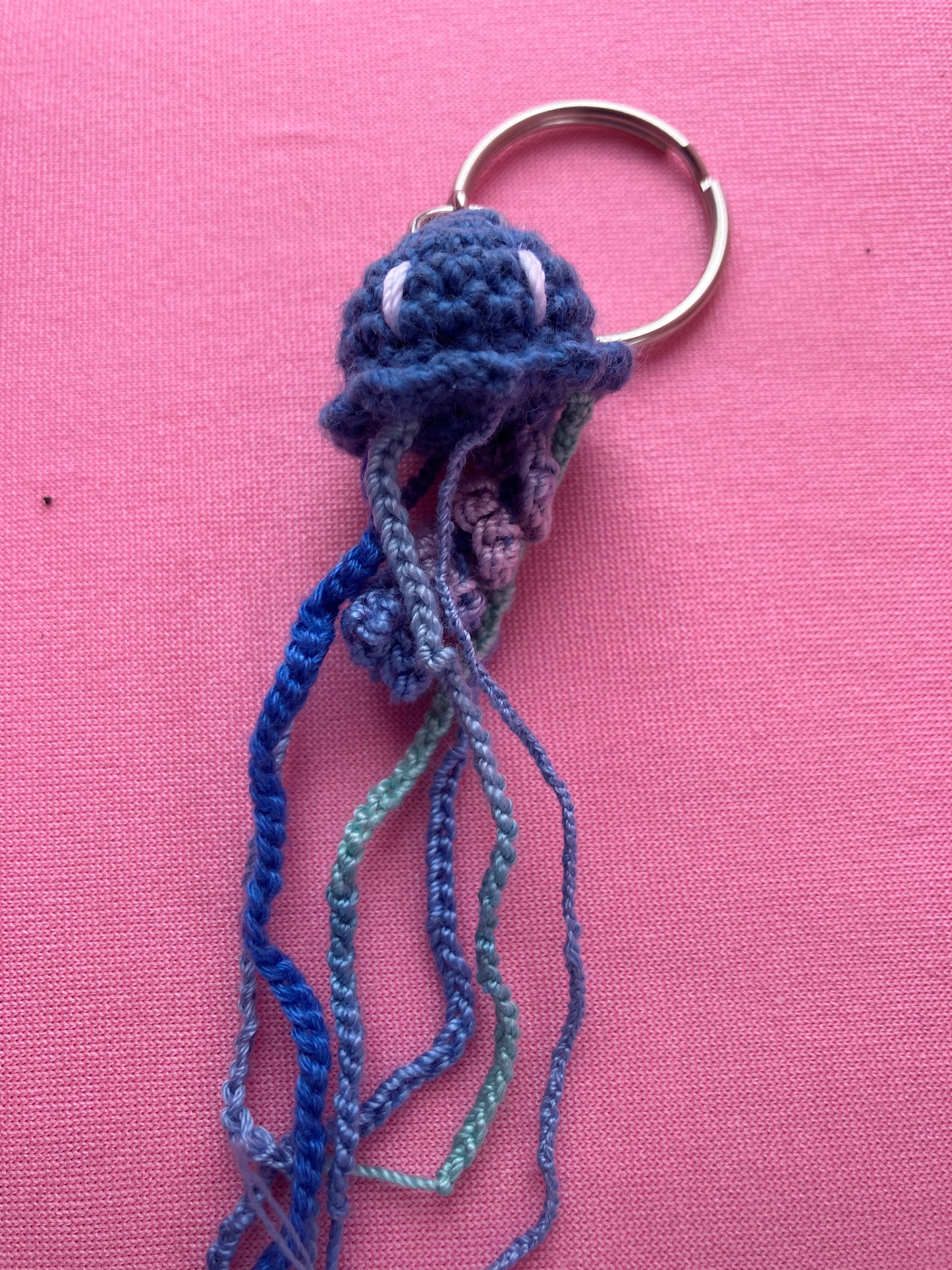 MicroCrochet Jellyfish Keychains