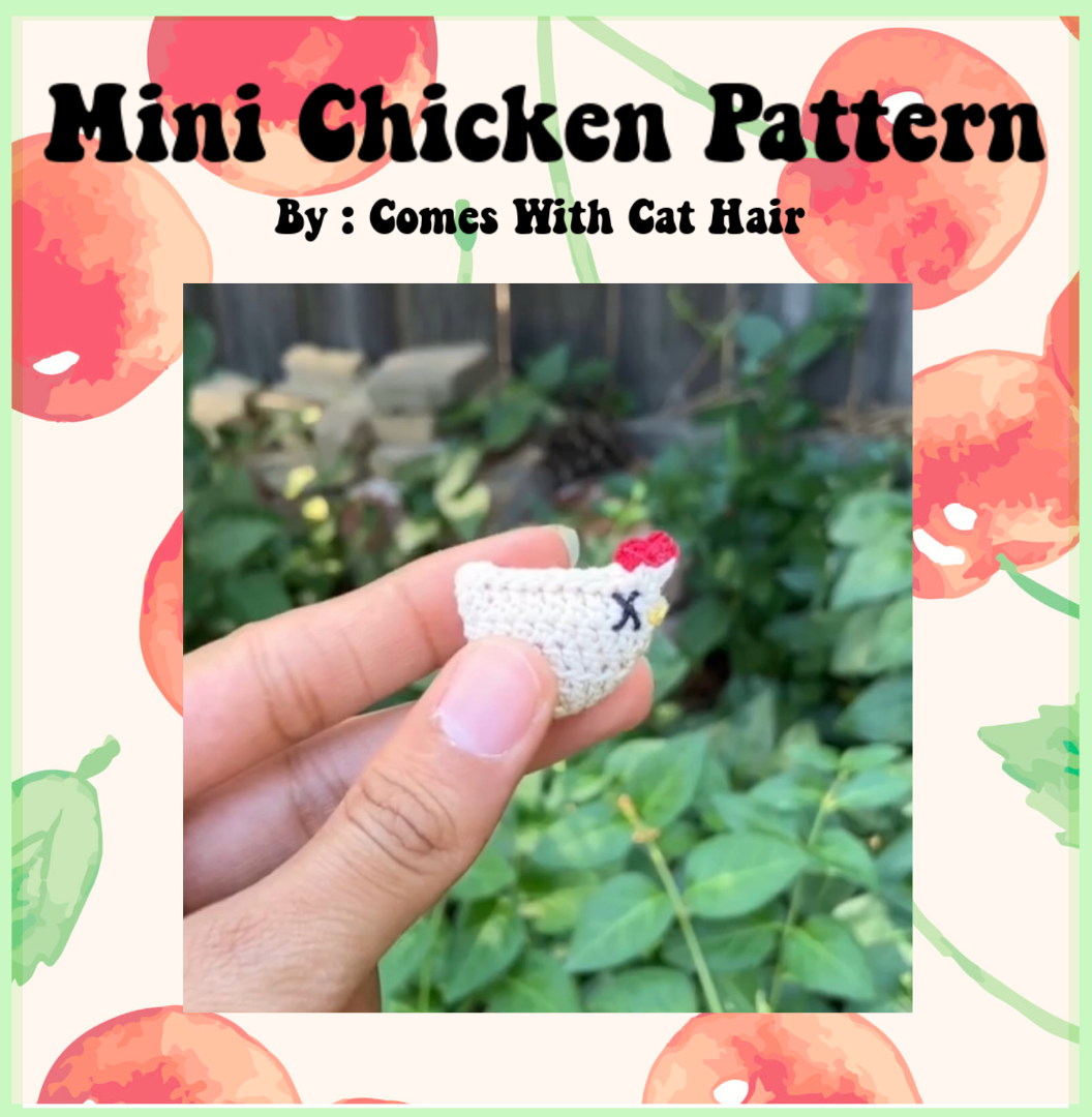 MicroCrochet Chicken Pattern | Mini Crochet Pattern