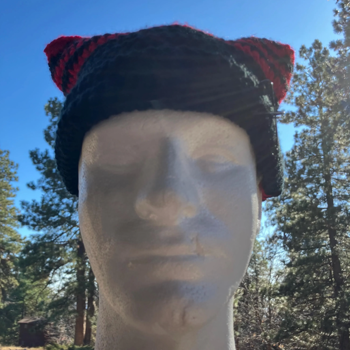 Cat Ear Hat | Alternative Style | Grungy Hat | Crochet Cat Hat