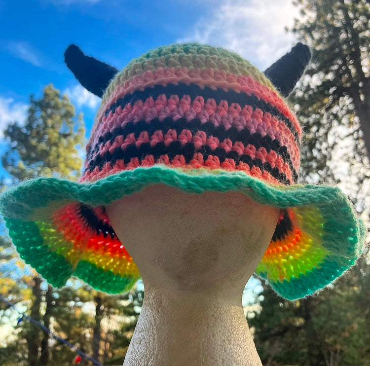 Third Eye Bucket Hat  | Custom Options + Add-On Horns