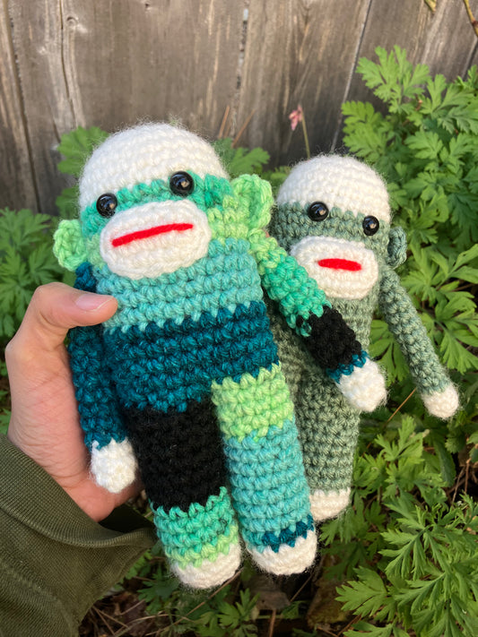 Crochet Sock Monkey Doll