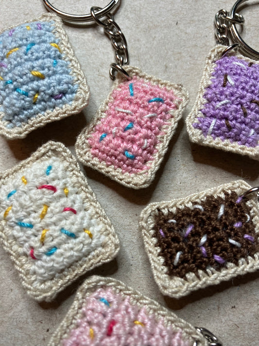 Micro Crochet Pop Tart Keychains