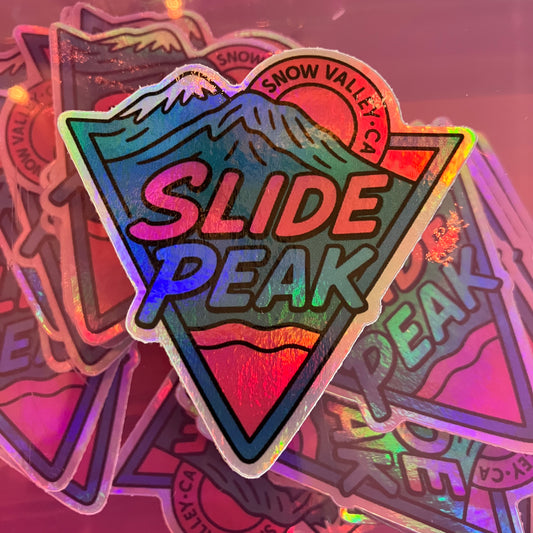 Holographic 'Slide Peak' Waterproof Sticker