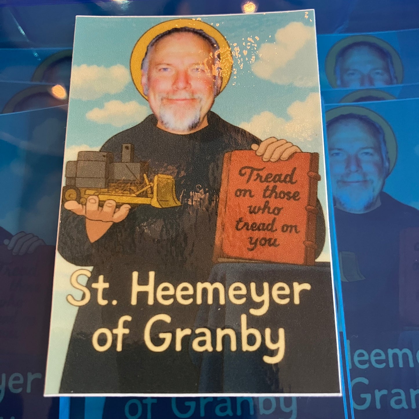 Waterproof St. Marvin John Heemeyer Stickers