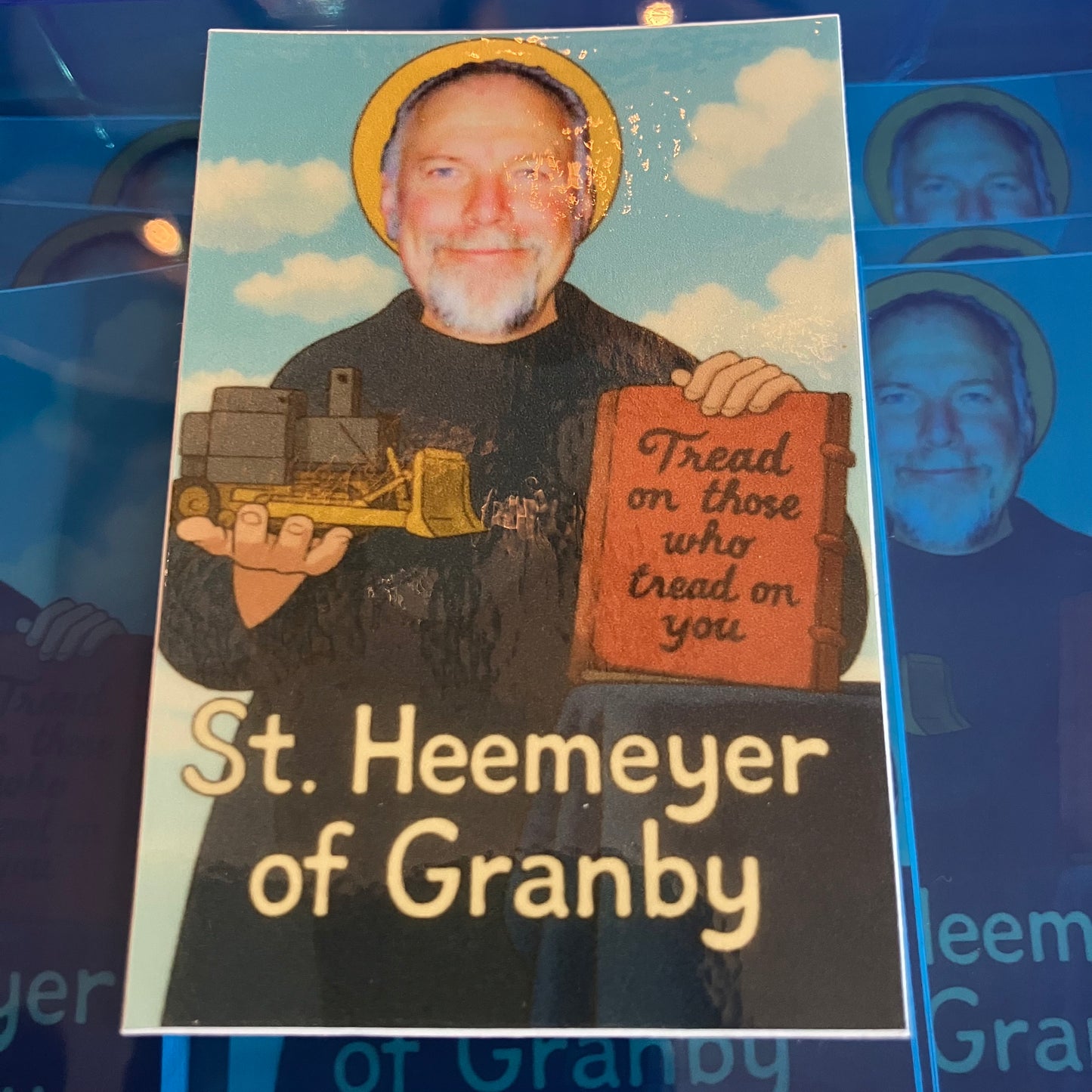 Waterproof St. Marvin John Heemeyer Stickers