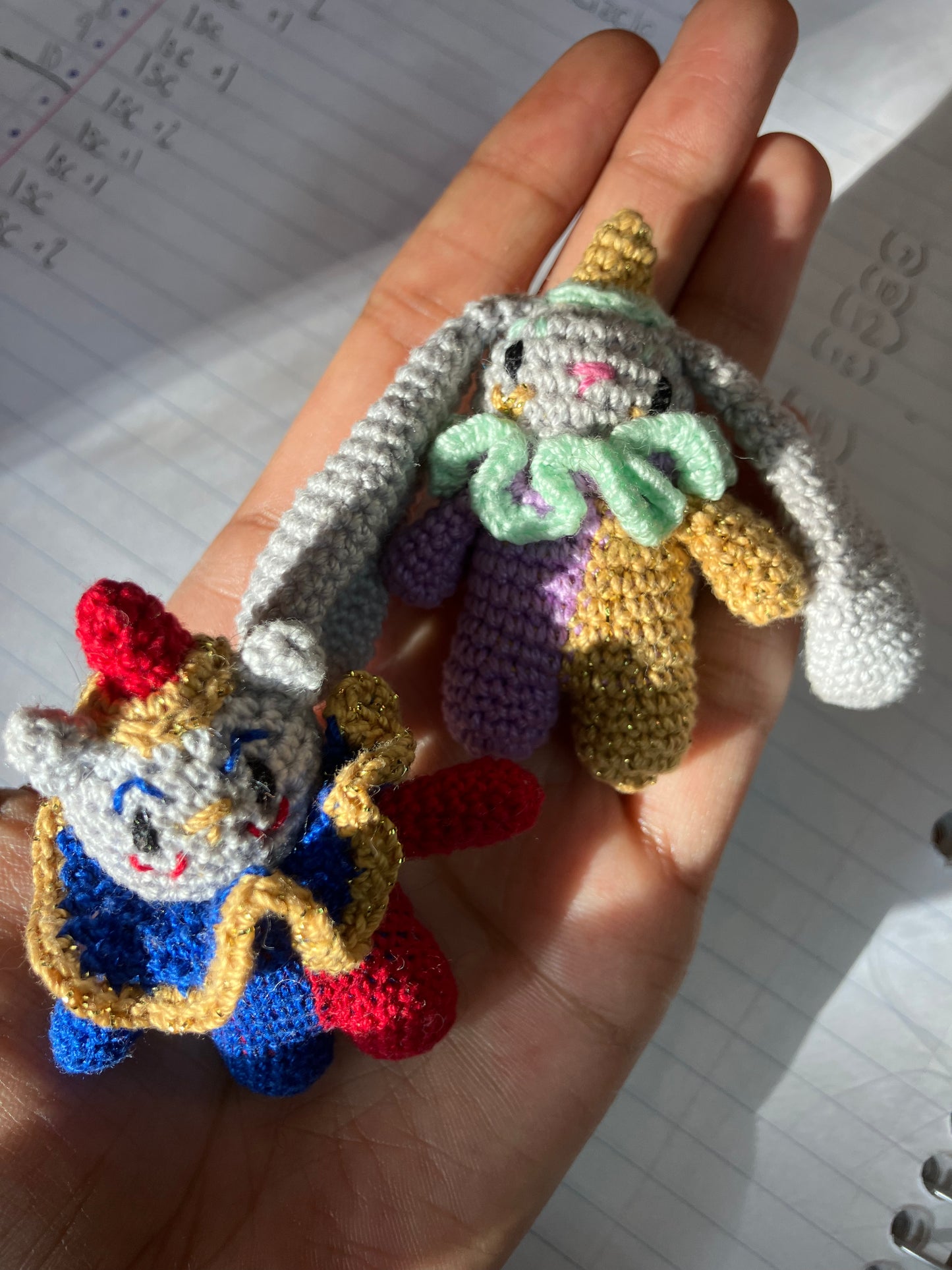 MicroCrochet Clown Critters – Cat or Bunny Edition