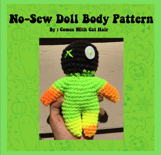 No Sew Basic Doll Body Crochet Pattern PDF