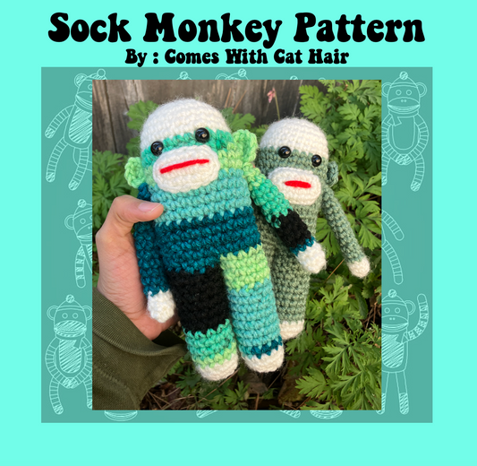 Sock Monkey PDF Crochet Pattern